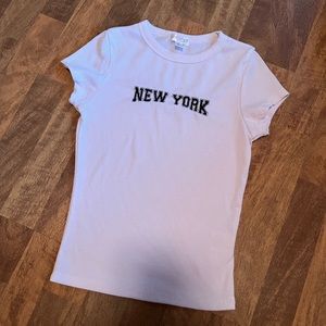 New York baby tee